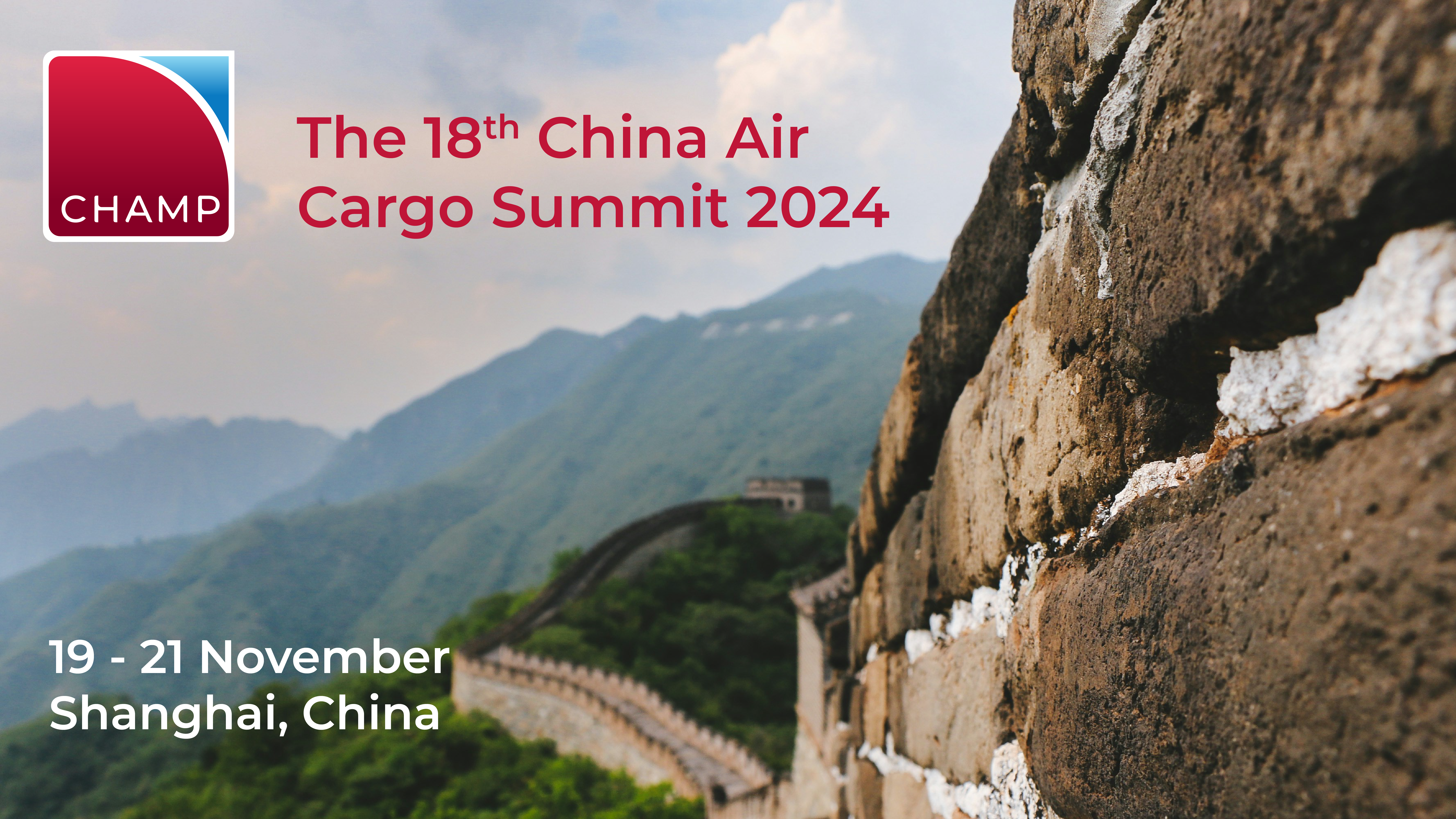 China Air Cargo Summit | 19-21 November | Shanghai